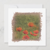 MATTHEW 6:28 - Personalized Notecard Notitiekaartje (Voorkant)
