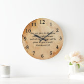 Matthew 6:33 Bijbelversie Grote Klok (Huis)