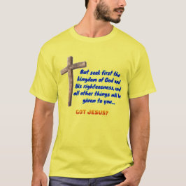 Matthew 6:33 Kruis T-shirt