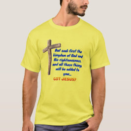 Matthew 6:33 Kruis T-shirt