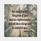 Matthew 6:33 magneet (Voorkant)
