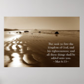 Matthew 6:33 poster (Voorkant)