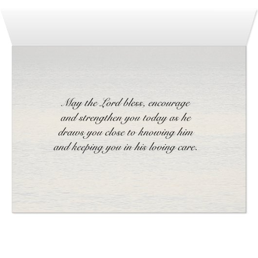 Matthew 6:33 Seek First Kingdom of God, Kaart (Binenzijde Horizontaal (Onderkant))