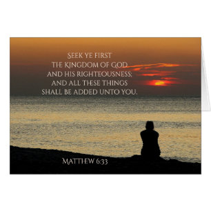 Matthew 6:33 Seek First Kingdom of God, Kaart