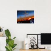 Matthew 6:33 Sunset Crosses Poster (Thuiskantoor)