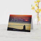 Matthew 6:33 Zoekt het Eerste Koninkrijk van Goede Kaart (Gele Bloem)