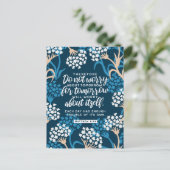 Matthew 6:34 Bijbelversie Briefkaart (Staand voorkant)