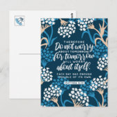 Matthew 6:34 Bijbelversie Briefkaart (Voorkant / Achterkant)