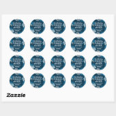 Matthew 6:34 Bijbelversie Ronde Sticker (Vel)