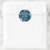 Matthew 6:34 Bijbelversie Ronde Sticker (Tas)