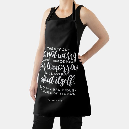 Matthew 6:34 Bijbelversie Schort (Insitu)