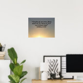 "Matthew 6:34" door Carter L. Shepard Poster (Thuiskantoor)