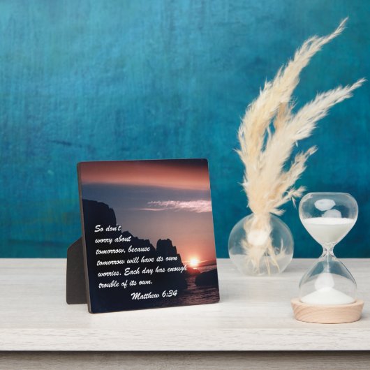 Matthew 6:34 fotoplaat (Insitu)