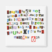 Matthew 6:34 magneet (Voorkant)