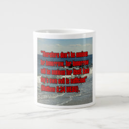 Matthew 6:34 WEBU Mug Grote Koffiekop