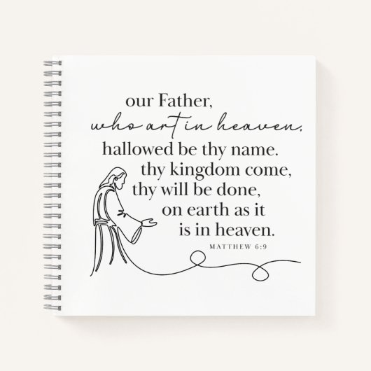 MATTHEW 6:9 - Dagboek Notitieboek (Voorkant)