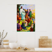 Matthew 6 Jesus leert zijn volgers Poster (Keuken)