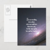 Matthew 7:12 briefkaart (Voorkant / Achterkant)