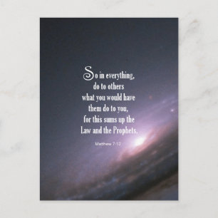 Matthew 7:12 briefkaart
