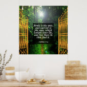 Matthew 7:14 poster (Keuken)