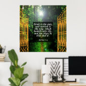 Matthew 7:14 poster (Thuiskantoor)