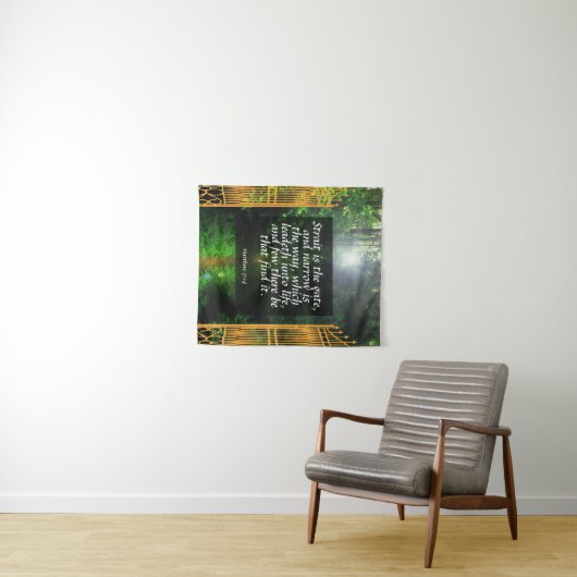 Matthew 7:14 wandkleed (In Situ (horizontaal))