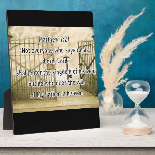 Matthew 7:21 fotoplaat (Zijkant)