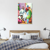 Matthew 7:36-50 Jesus Forgeeft een vrouwenzins Canvas Afdruk (Insitu (Slaapkamer))