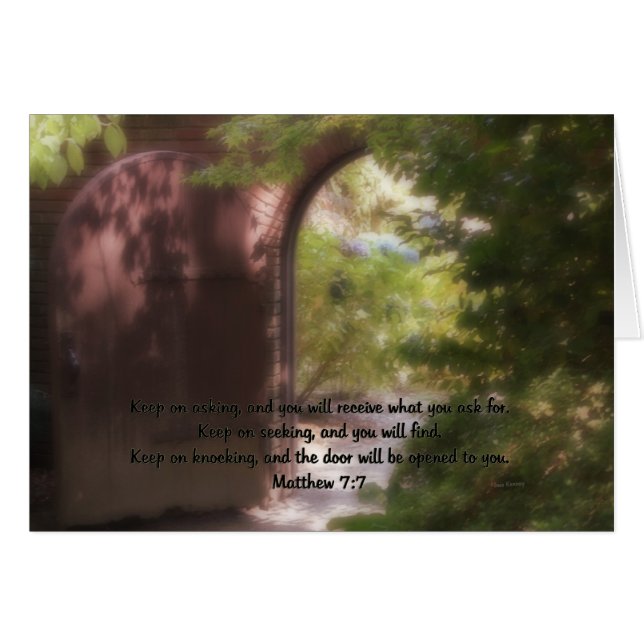 Matthew 7:7 (Voorkant Horizontaal)