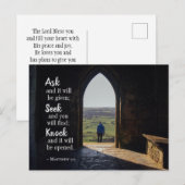 Matthew 7:7, Ask en het zal gegeven worden Briefkaart (Voorkant / Achterkant)