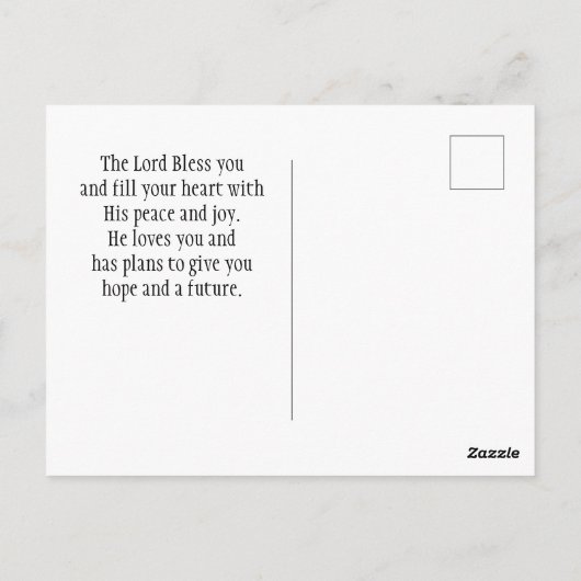Matthew 7:7, Ask en het zal gegeven worden Briefkaart (Achterkant)