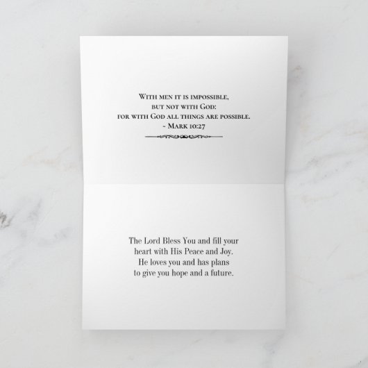 Matthew 7:7, Ask en het zal gegeven worden Kaart (Binnen)