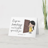 Matthew 7:7 Bible Scripture Jw Encouragement Card Feestdagen Kaart (Voorkant)