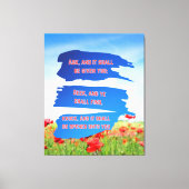 Matthew 7:7 Bijbelse Verse KJV Pic Wall Art Canvas Afdruk (Voorkant)