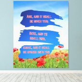 Matthew 7:7 Bijbelse Verse KJV Pic Wall Art Canvas Afdruk (Insitu (Houten vloer))