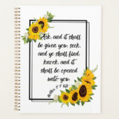 Matthew 7:7 Bijbelverse kalenderplanner Planner (Voorkant)