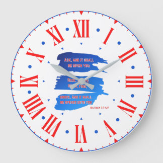 Matthew 7:7 KJV Bijbel Romeins cijfer Grote Klok