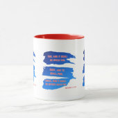 Matthew 7:7 KJV bijbelse tweetone Mok (Midden)