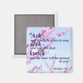 Matthew 7:7 magneet (Voorkant / Achterkant)