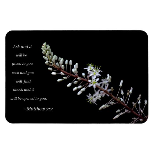 Matthew 7:7 magneet (Horizontaal)