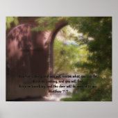 Matthew 7:7 poster (Voorkant)