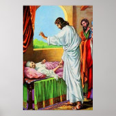 Matthew 8:14 15 Healing Peter's moeder in de wet Poster (Voorkant)