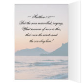 Matthew 8:27 Jezus noemt het storm, Bijbelse Kaart (Binnen (Links))