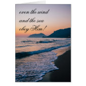 Matthew 8:27 Jezus noemt het storm, Bijbelse Kaart (Voorkant)