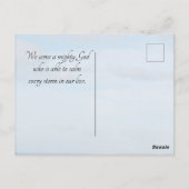 Matthew 8:27 Jezus noemt het storm, Bijbelverse Briefkaart (Achterkant)