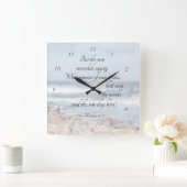 Matthew 8:27 Jezus noemt het storm, Bijbelverse Vierkante Klok (Huis)