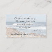 Matthew 8:27 Jezus noemt het storm, Bijbelverse Visitekaartje (Voorkant)