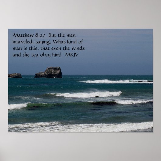 Matthew 8:27 poster (Voorkant)