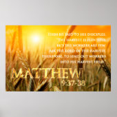 Matthew 9:37-38 poster (Voorkant)