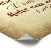 Matthew Bible Goed gelukt en trouw dienstmeisje Poster (Hoek)